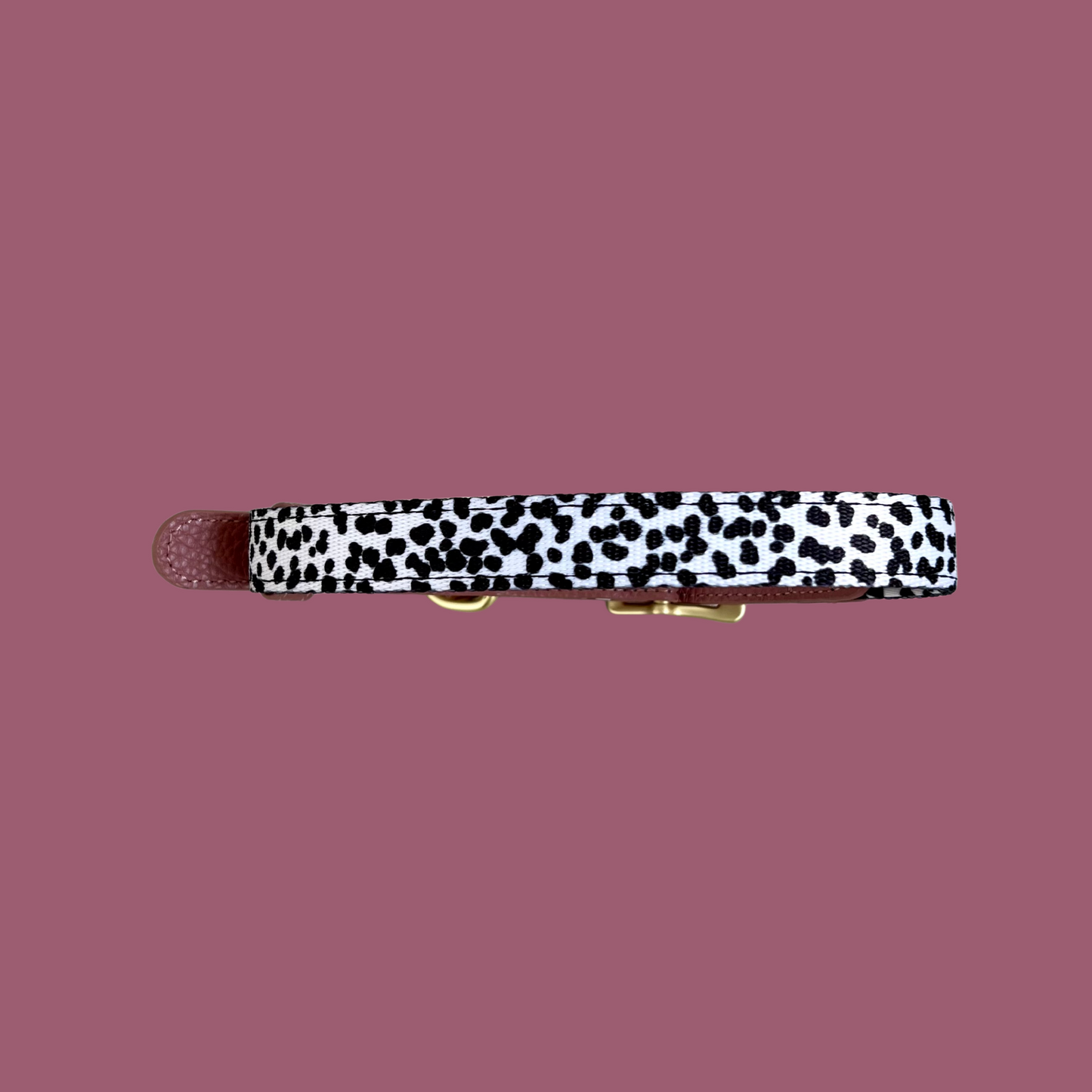 Luxe Collection | Dog Collar | Berry Dalmatian