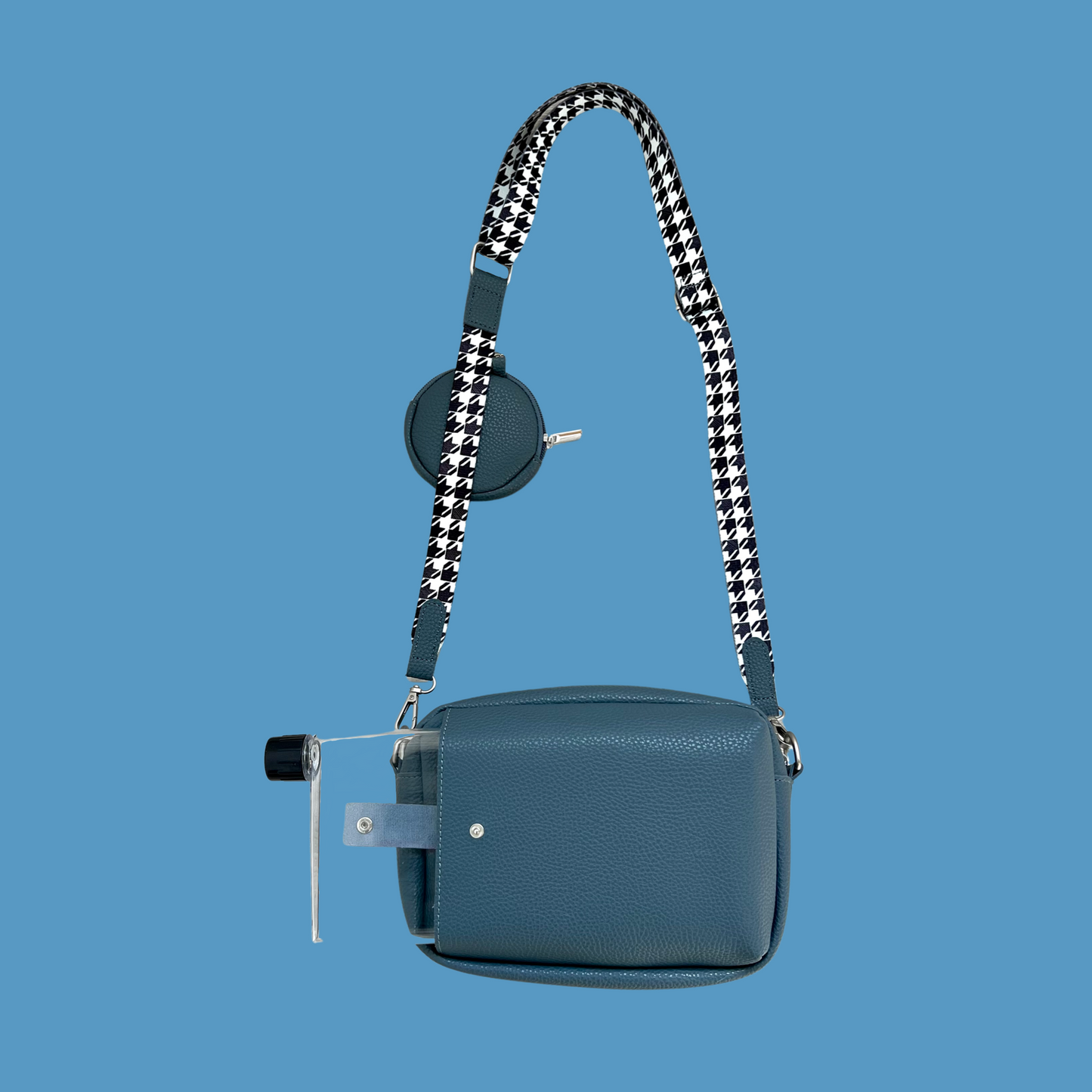 Luxe Collection | The Ultimate Dog Walking Bag | Blue Houndstooth (ships in 10 days in time for Christmas)