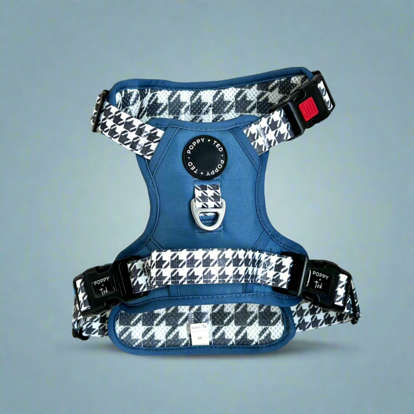 Luxe Collection | 3-Click Tough Harness | Blue Houndstooth