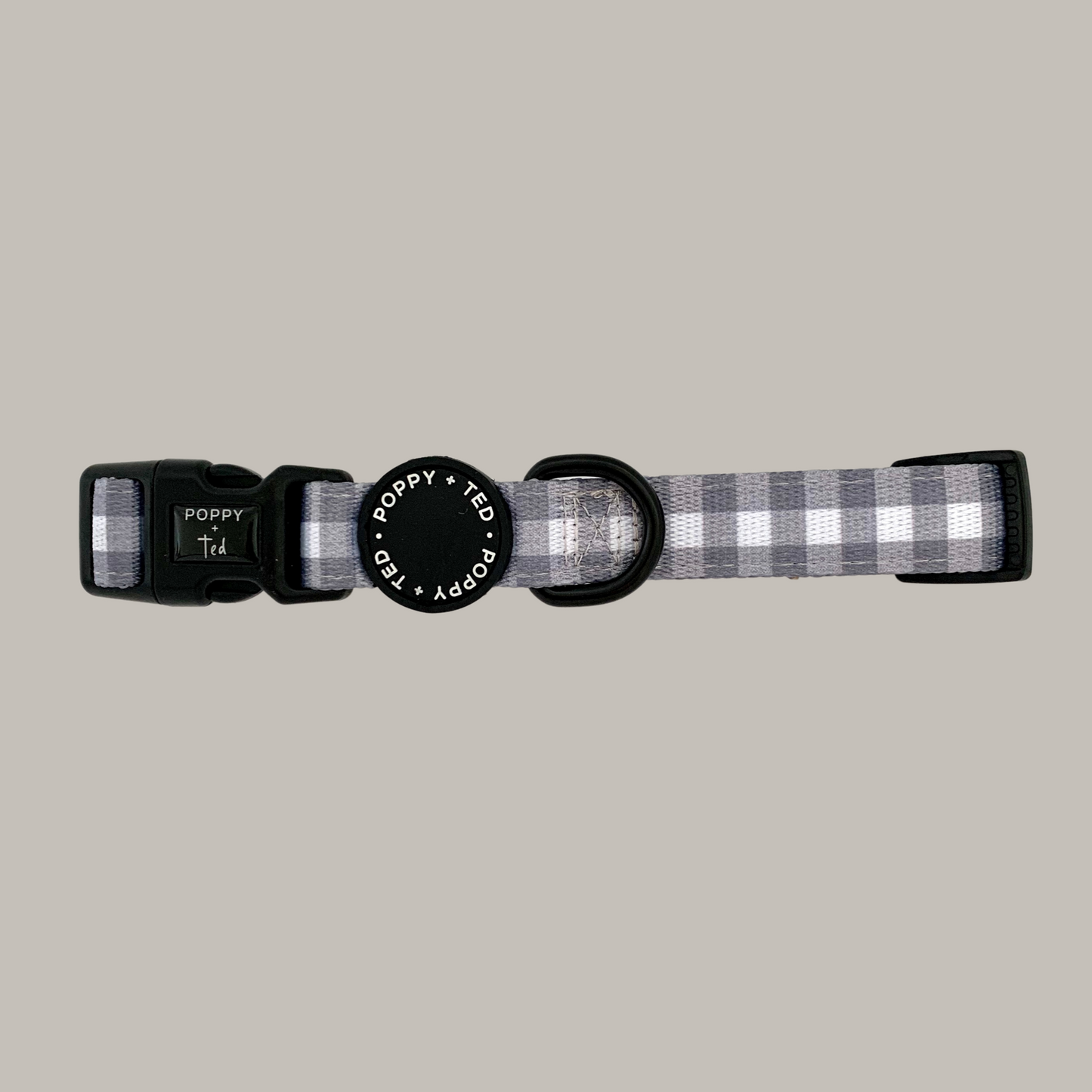 Walk + Wear | Dog Collar | Grey Plaid