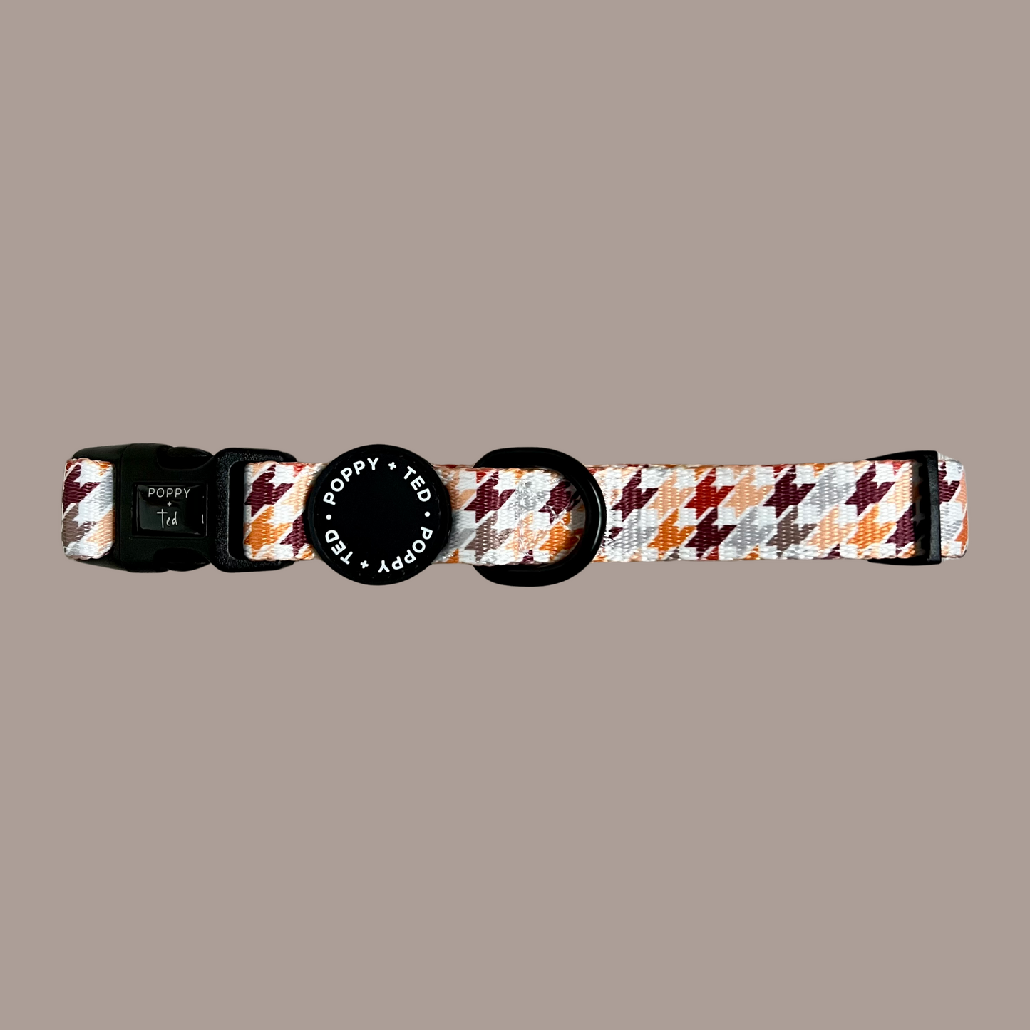 Dog Collar | Cinnamon Spice Houndstooth