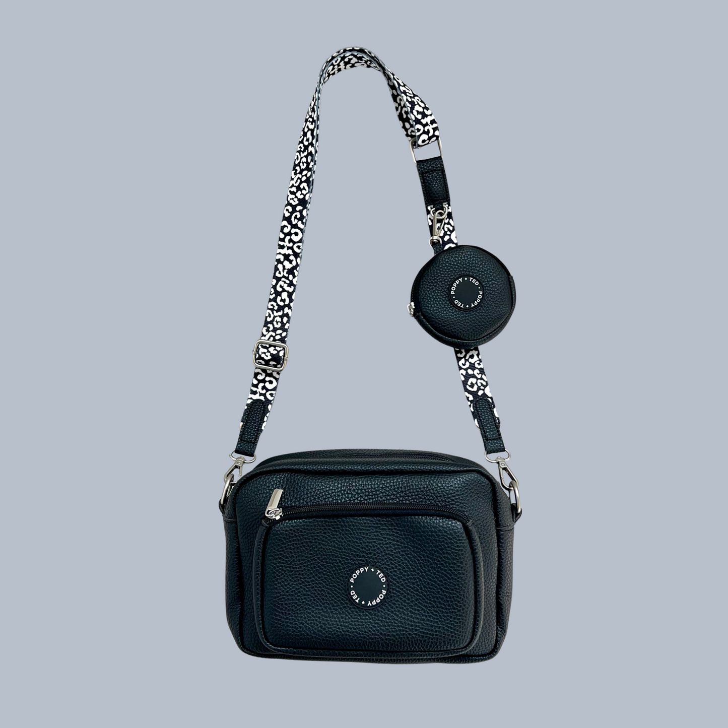 Luxe Collection | The Ultimate Dog Walking Bag | Black Leopard (ships in 10 days in time for Christmas)
