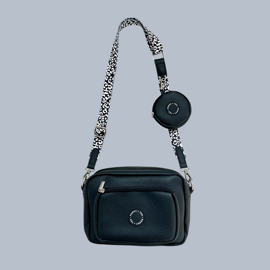 Luxe Collection | The Ultimate Dog Walking Bag | Black Leopard