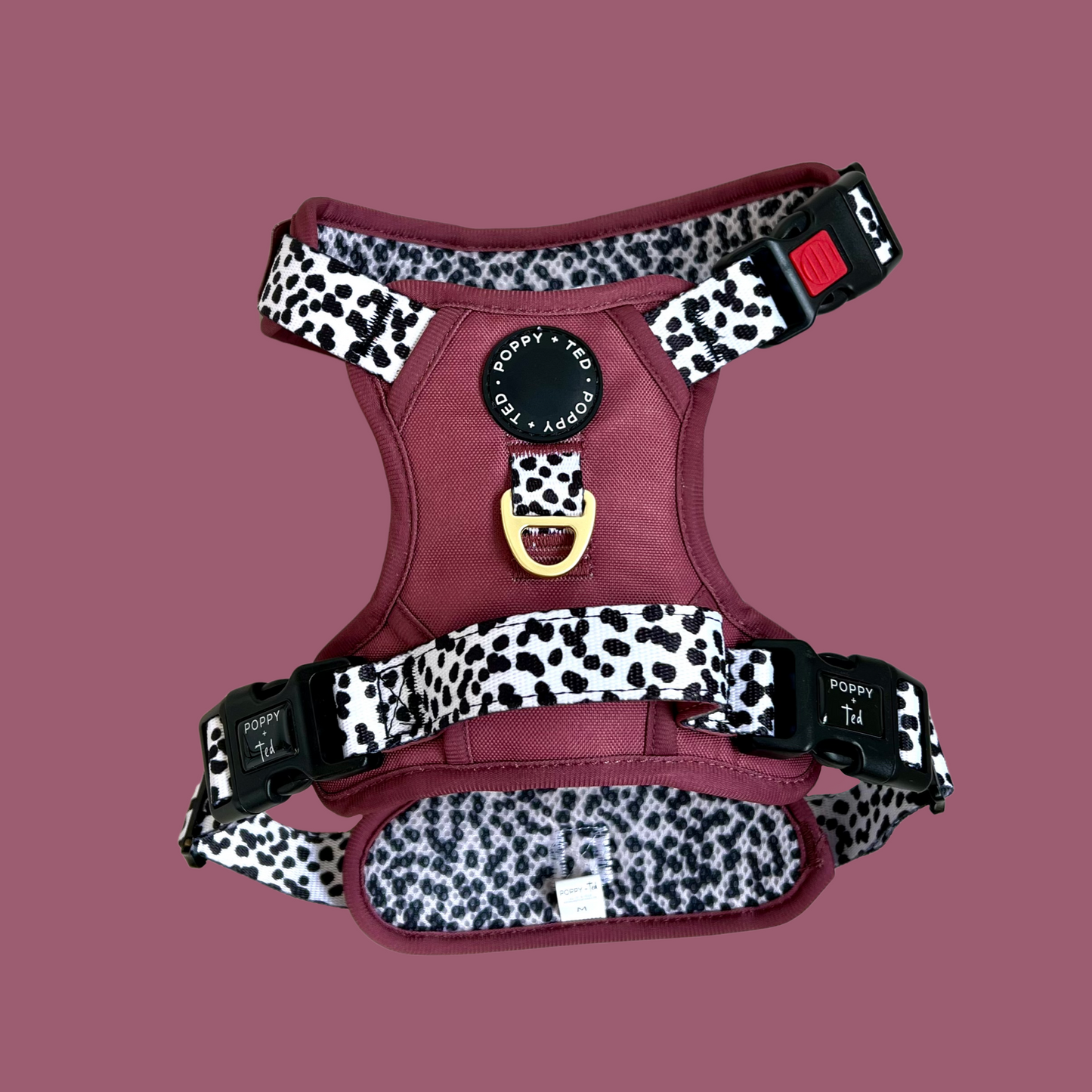 Luxe Collection | 3-Click Tough Harness | Berry Dalmatian