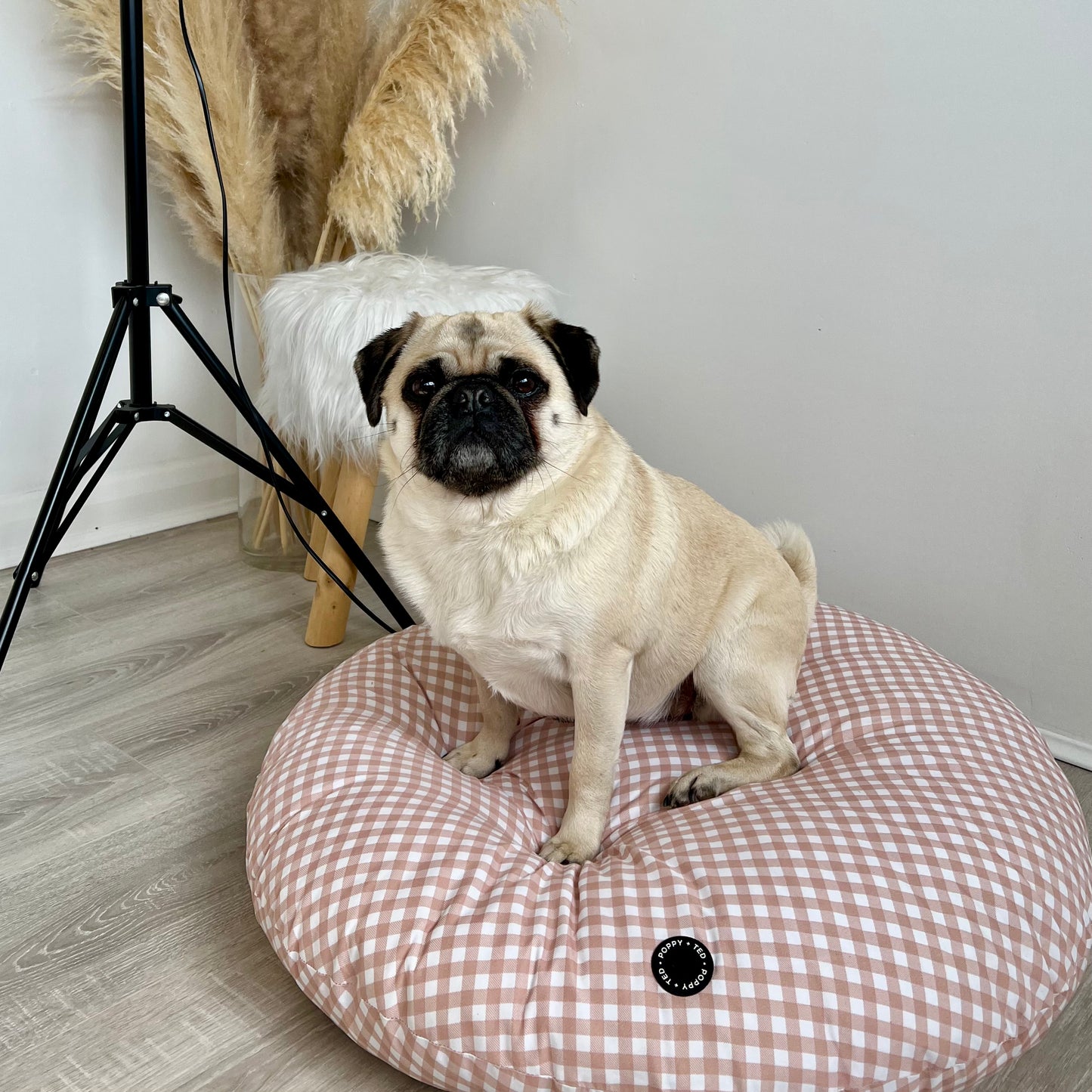Home Collection | Dog Bed | Luxe Tan Plaid
