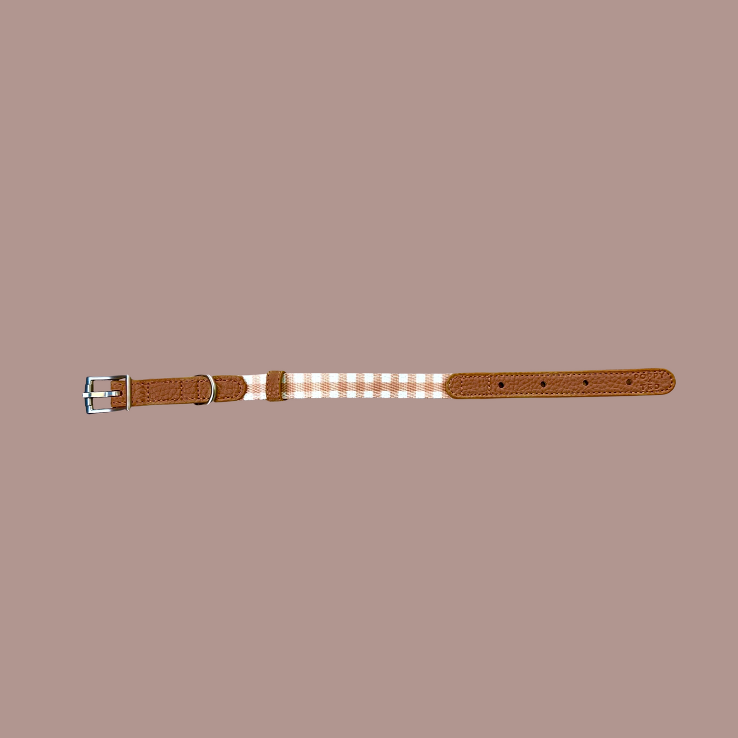 Luxe Collection | Dog Collar | Tan Plaid