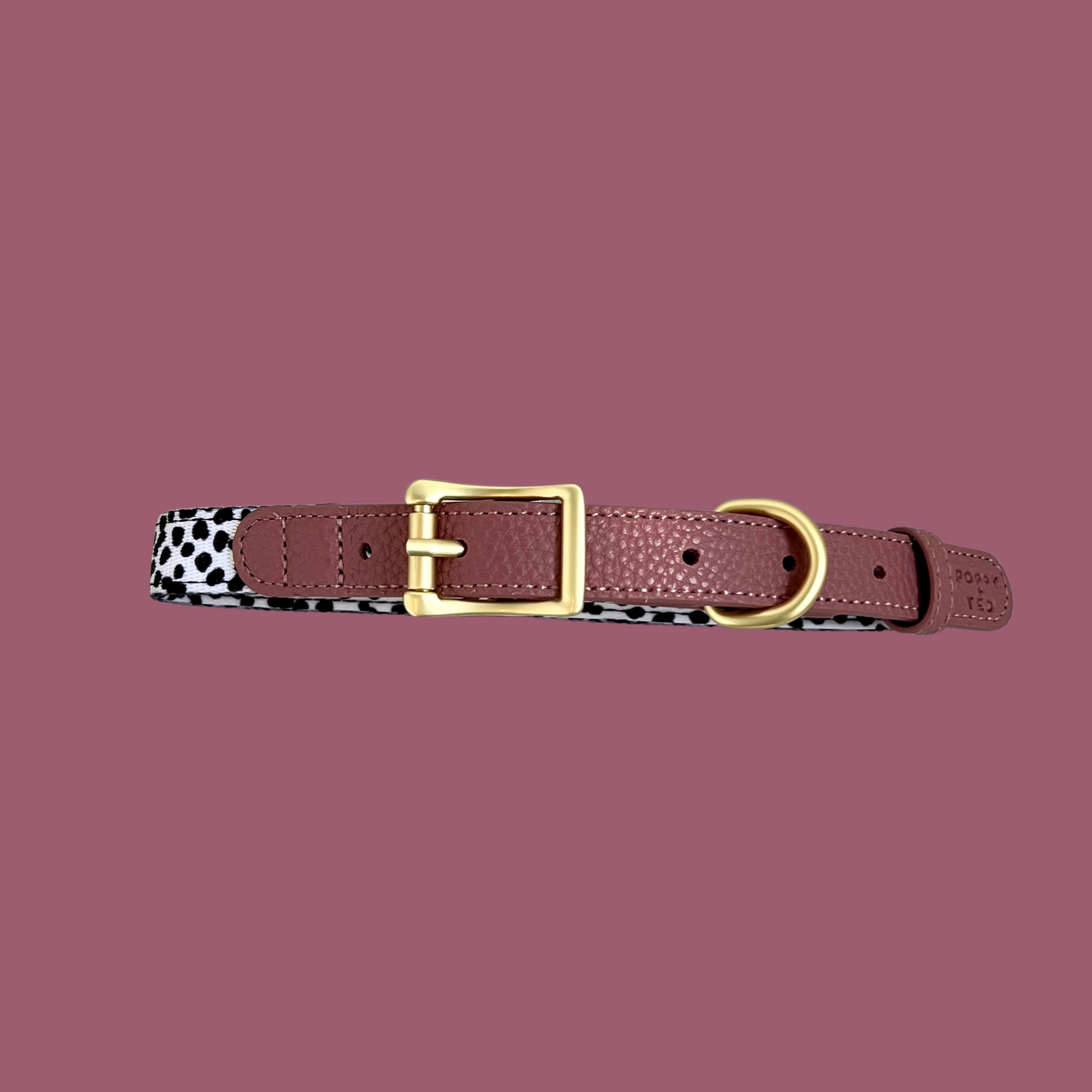 Luxe Collection | Dog Collar | Berry Dalmatian