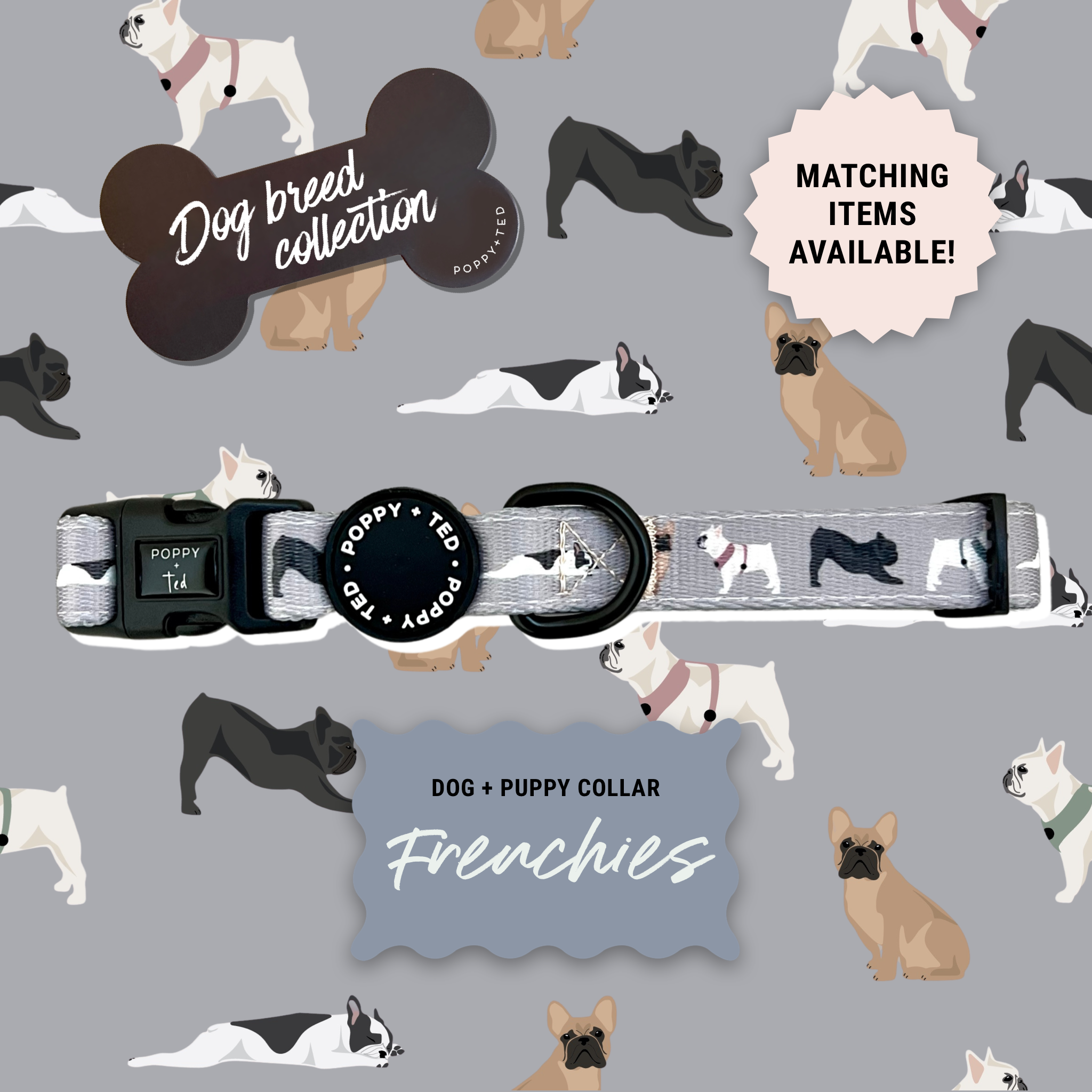 French bulldog puppy collar size best sale