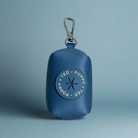 Luxe Collection | Poop Bag Holder | Blue
