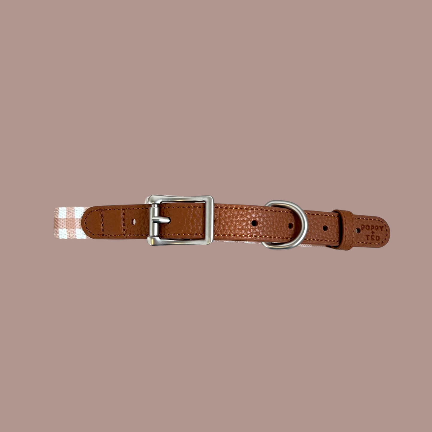 Luxe Collection | Dog Collar | Tan Plaid
