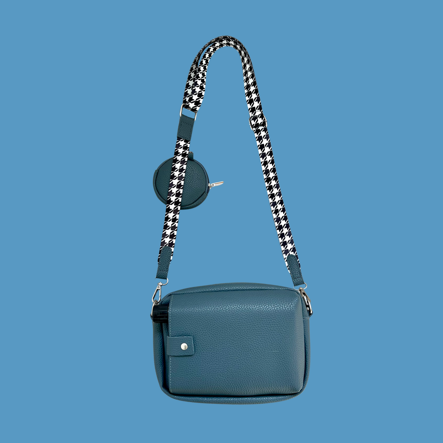 Luxe Collection | The Ultimate Dog Walking Bag | Blue Houndstooth (ships in 10 days in time for Christmas)