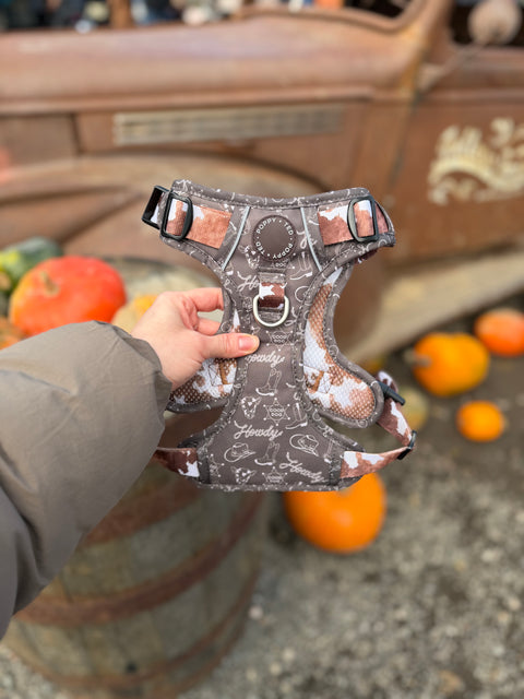 3-Click Tough Step-in Dog + Puppy Harness | Howdy Cowdog