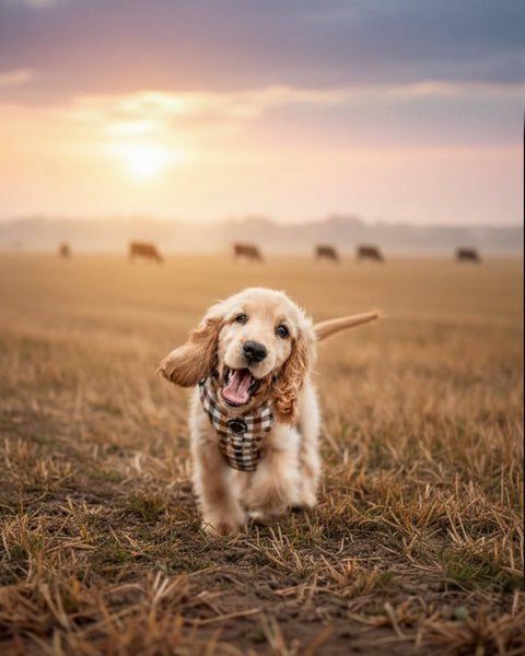 3-Click Tough Step-in Dog + Puppy Harness | Countryside Plaid