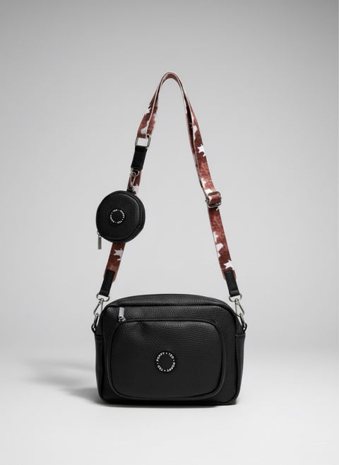 The Ultimate Dog Walking Bag | Vegan PU Leather - Black