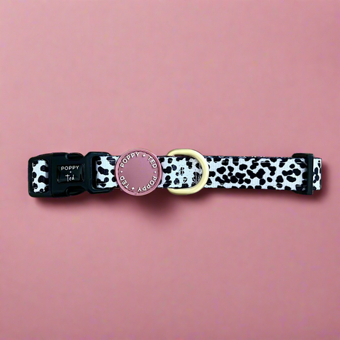 Luxe Collection | Dog Collar | Berry Dalmatian