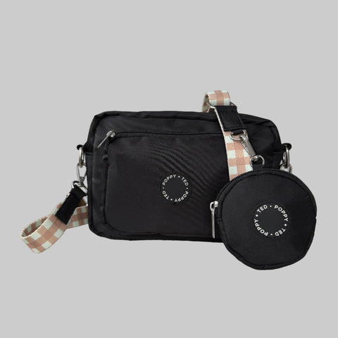 The Ultimate Dog Walking Bag | Additional Bag Strap - Tan Plaid