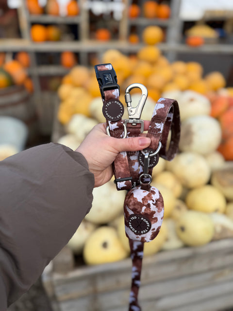 Walk + Wear | Dog Lead | Cowprint - Howdy Cowdog / Yeehaw Cowgirl