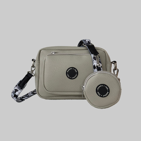 The Ultimate Dog Walking Bag | Vegan PU Leather - Nude