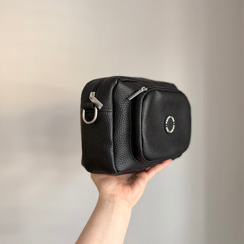 The Ultimate Dog Walking Bag | Vegan PU Leather - Black