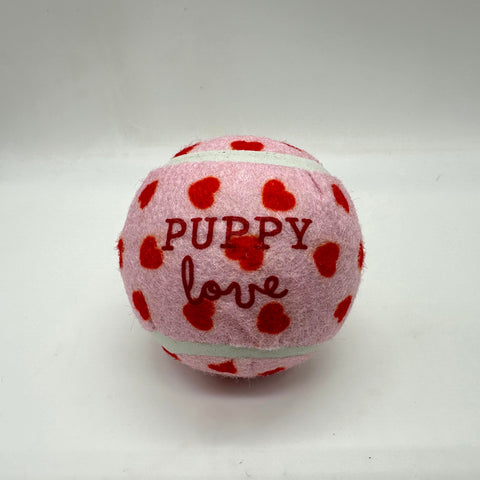 Puppy Love Tennis Balls (Pink/White/Red)