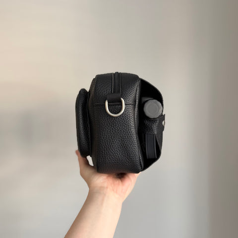 The Ultimate Dog Walking Bag | Vegan PU Leather - Black