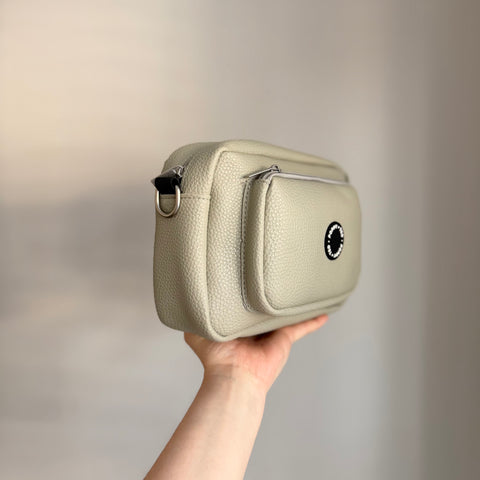 The Ultimate Dog Walking Bag | Vegan PU Leather - Nude