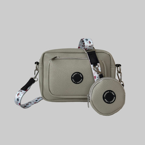The Ultimate Dog Walking Bag | Vegan PU Leather - Nude
