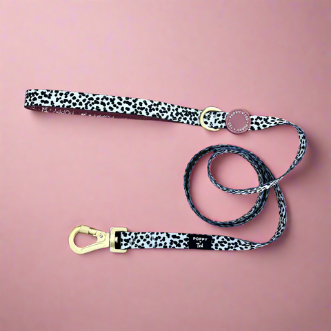 Luxe Collection | Dog Lead | Berry Dalmatian