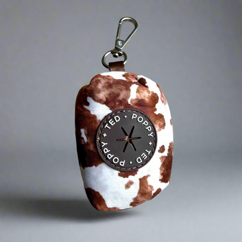 Walk + Wear | Poop Bag Holder | Cowprint - Howdy Cowdog / Yeehaw Cowgirl