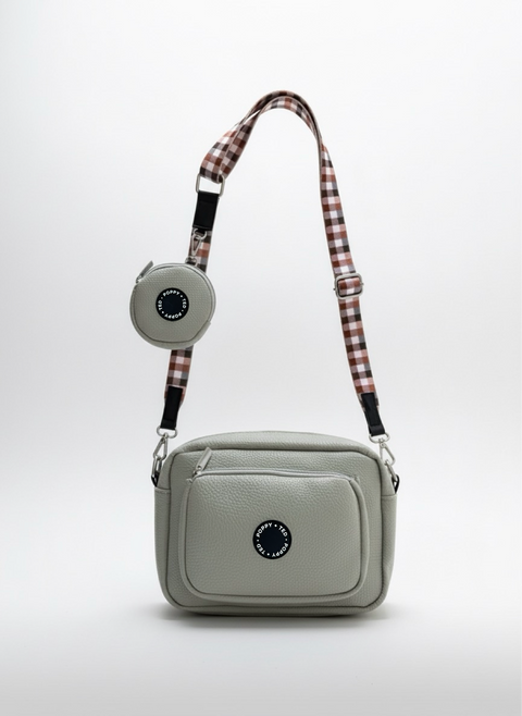 The Ultimate Dog Walking Bag | Vegan PU Leather - Nude