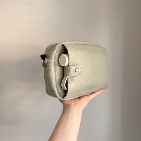 The Ultimate Dog Walking Bag | Vegan PU Leather - Nude