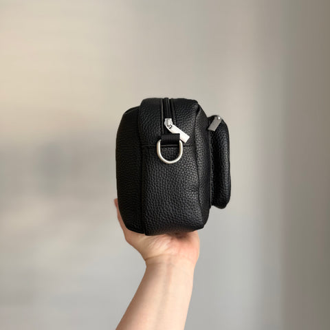 The Ultimate Dog Walking Bag | Vegan PU Leather - Black