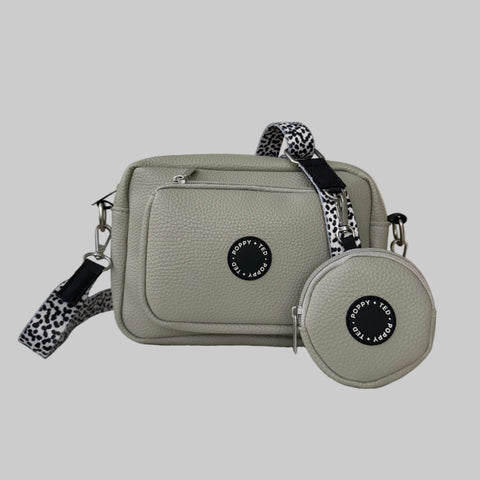 The Ultimate Dog Walking Bag | Vegan PU Leather - Nude