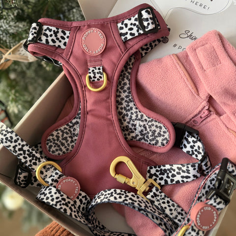 Cosy Dog Fleece Jumper - Zip Up / Step in Style | Rose Pink