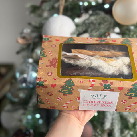 Vale Pet Foods | Christmas Feast Box | 30 Air-Dried Natural Dog Treats 