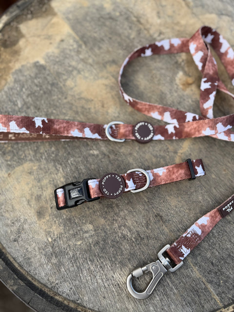 Walk + Wear | Dog Lead | Cowprint - Howdy Cowdog / Yeehaw Cowgirl