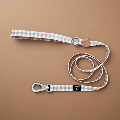 Luxe Collection | Dog Lead | Tan Plaid