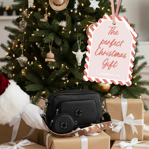 The Ultimate Dog Walking Bag | Vegan PU Leather - Black