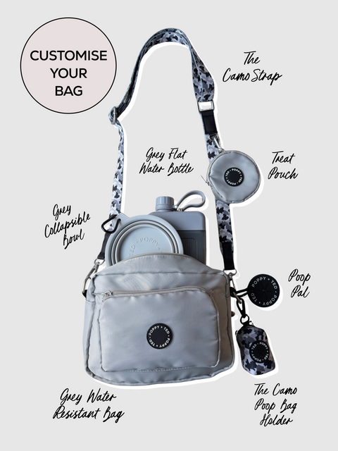 The Ultimate Dog Walking Bag | Water Resistant - Grey