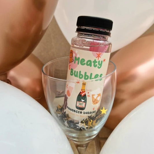 Meaty Bubbles - Pawsecco Flavoured Bubble Treat for Dogs and Puppies