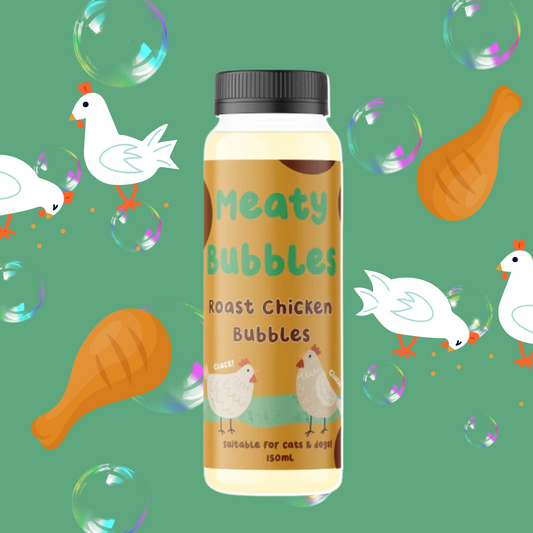Meaty Bubbles - Roast Chicken Flavoured Bubbles for Dogs and Puppies
