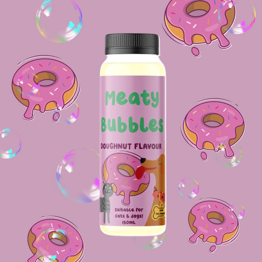 Meaty Bubbles - Doughnut Flavoured Dog and Puppy Bubbles