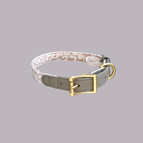 Luxe Collection | Dog Collar | Nude Leopard