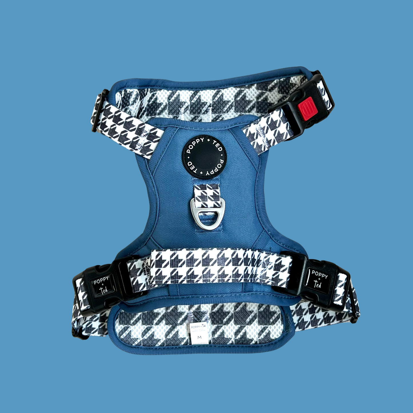 Luxe Collection | 3-Click Tough Harness | Blue Houndstooth