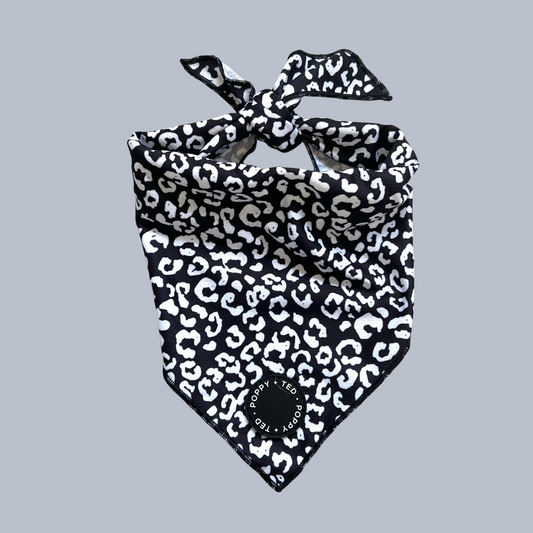 Luxe Collection | Dog Cooling Bandana | Black Leopard
