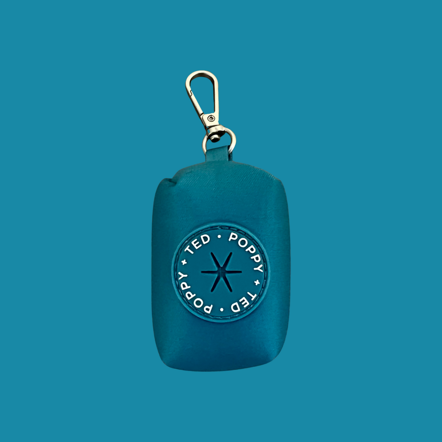 **SECONDS** Luxe Collection | Poop Bag Holder | "Blue" (Teal)