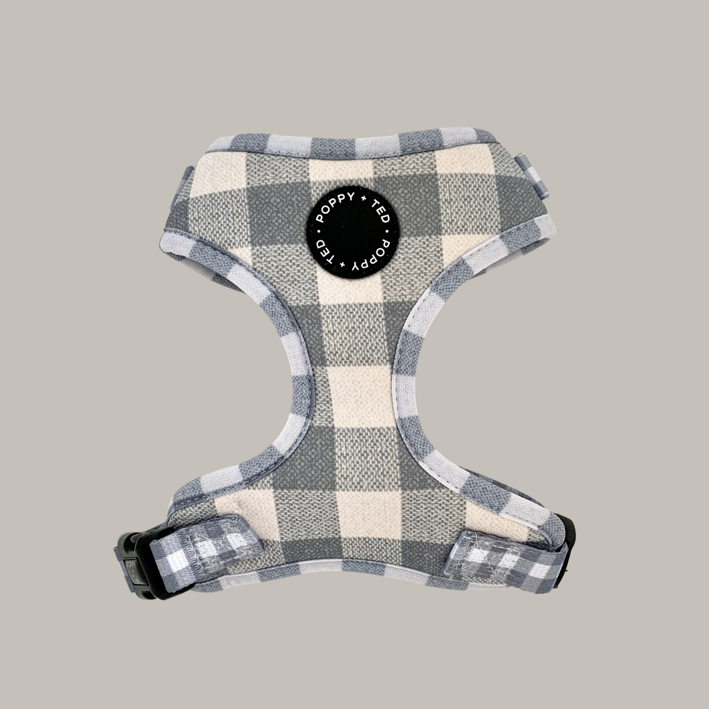 Walk + Wear | Adjustable Dog Harness | Grey Plaid