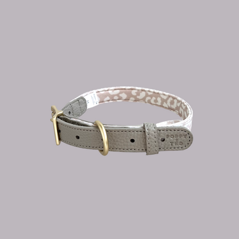 Luxe Collection | Dog Collar | Nude Leopard