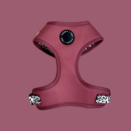 Luxe Collection | Adjustable Dog Harness | Berry Dalmatian