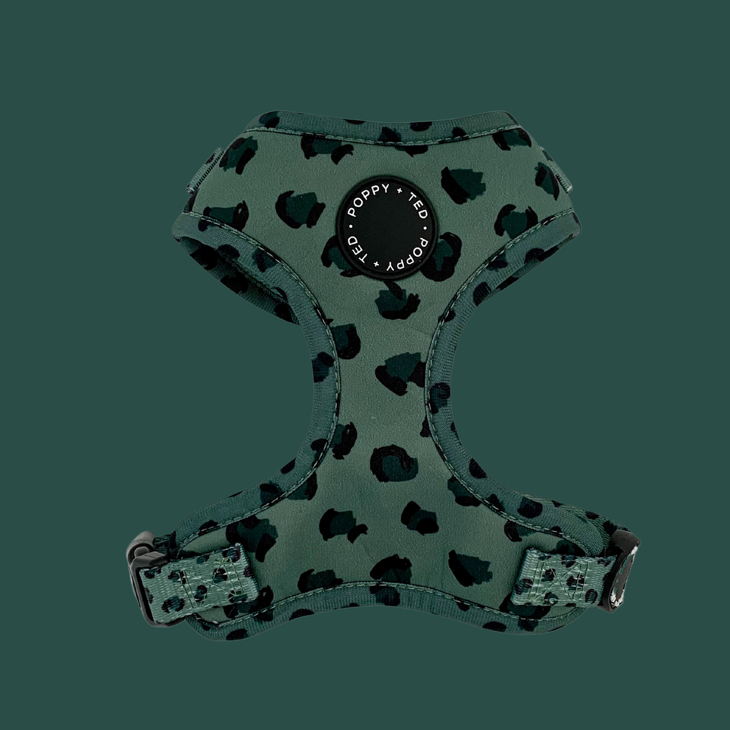 Walk + Wear | Adjustable Dog Harness | Wild Leopard - Khaki
